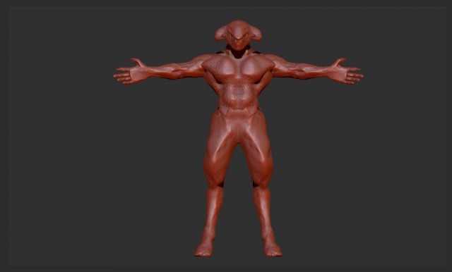 minotaur Model 3D .c4d .max .obj .3ds .fbx .stl .blend 