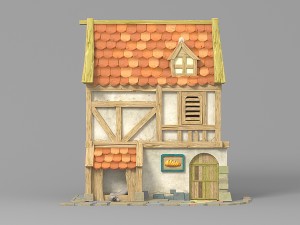 cartoon house 2 3D Model