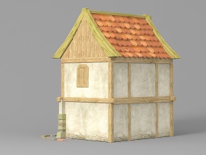 cartoon house 2 Modèle 3D