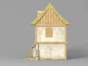 cartoon house 2 3D Model