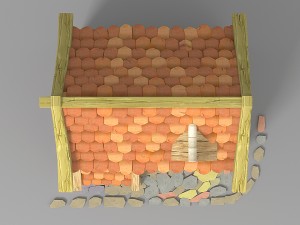 cartoon house 2 Modèle 3D
