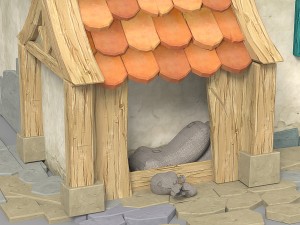 cartoon house 2 Modèle 3D