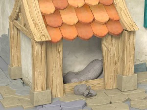 cartoon house 2 3D Model
