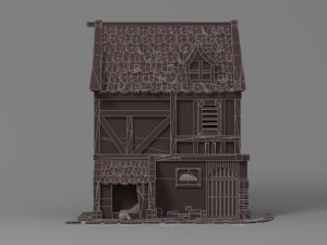 cartoon house 2 Modèle 3D