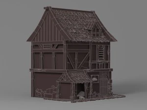 cartoon house 2 3D Model