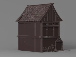 cartoon house 2 3D Model