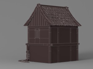 cartoon house 2 Modèle 3D