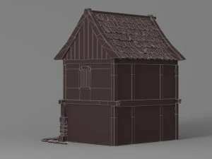 cartoon house 2 3D Model