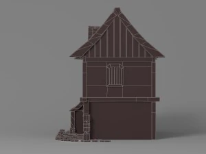 cartoon house 2 3D Model