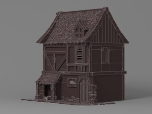 cartoon house 2 Modèle 3D