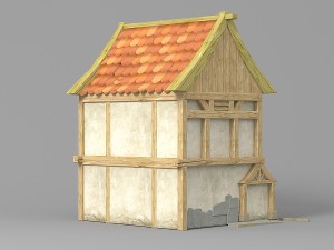 cartoon house 2 Modèle 3D