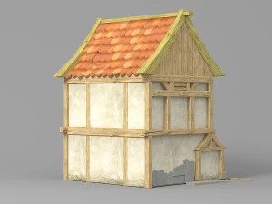cartoon house 2 3D Model