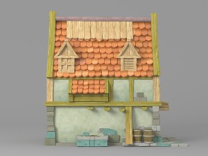 cartoon house 3 Modèle 3D
