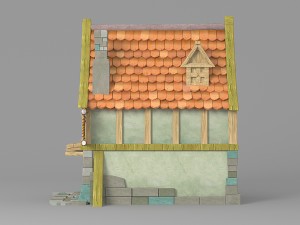 cartoon house 3 Modèle 3D