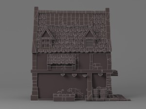 cartoon house 3 Modèle 3D