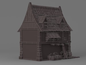 cartoon house 3 Modèle 3D