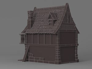 cartoon house 3 Modèle 3D