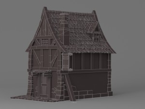 cartoon house 3 Modèle 3D
