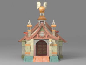 cartoon house 1 3D Модель