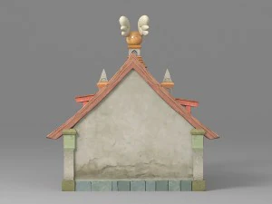cartoon house 1 3D Model