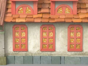 cartoon house 1 3D Model