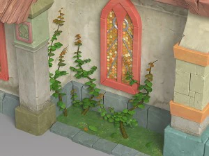 cartoon house 1 3D Model
