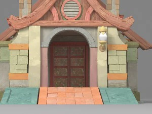 cartoon house 1 3D Model