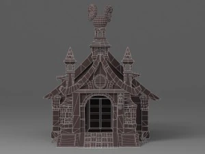 cartoon house 1 3D Model