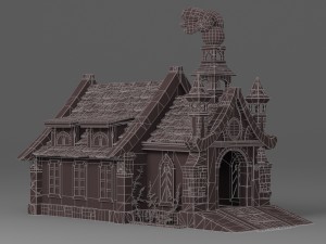 cartoon house 1 3D 模型