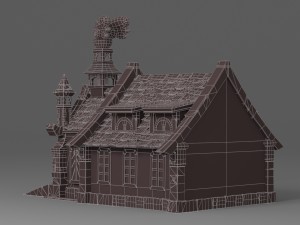 cartoon house 1 3D 模型