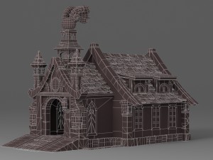 cartoon house 1 3D 模型