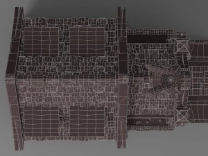 cartoon house 1 3D Model