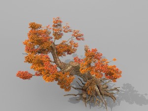 red tree Modèle 3D
