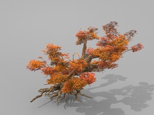 red tree Modèle 3D