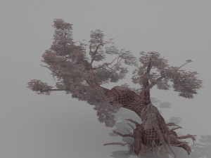 red tree Modèle 3D