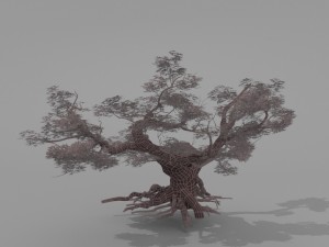 red tree Modèle 3D