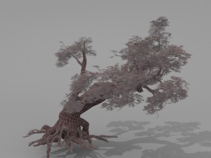 red tree Modèle 3D