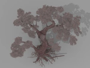 red tree 3D Model
