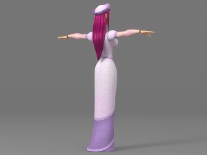 cartoon woman 5 3D मॉडल