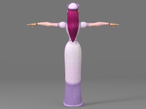cartoon woman 5 3D मॉडल