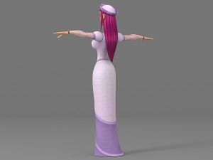 cartoon woman 5 3D मॉडल