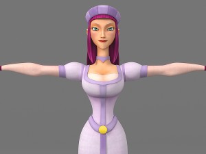 cartoon woman 5 3D मॉडल
