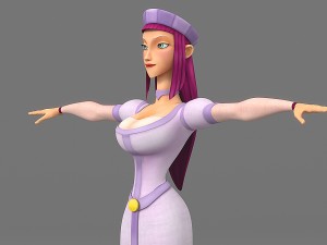 cartoon woman 5 3D मॉडल