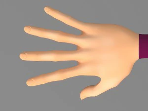 cartoon woman 5 3D Model
