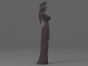 cartoon woman 5 3D मॉडल