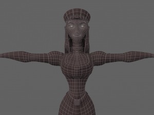 cartoon woman 5 3D मॉडल
