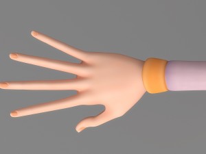 cartoon woman 4 3D Model