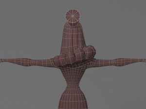 cartoon woman 4 3D Model