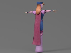 cartoon woman 3 3D 模型