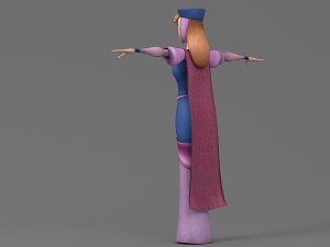 cartoon woman 3 3D 模型